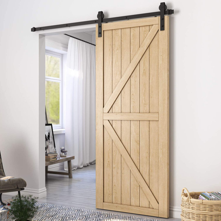 Brambly Cottage Stambaugh Single Barn Door Hardware Kit Wayfair.co.uk